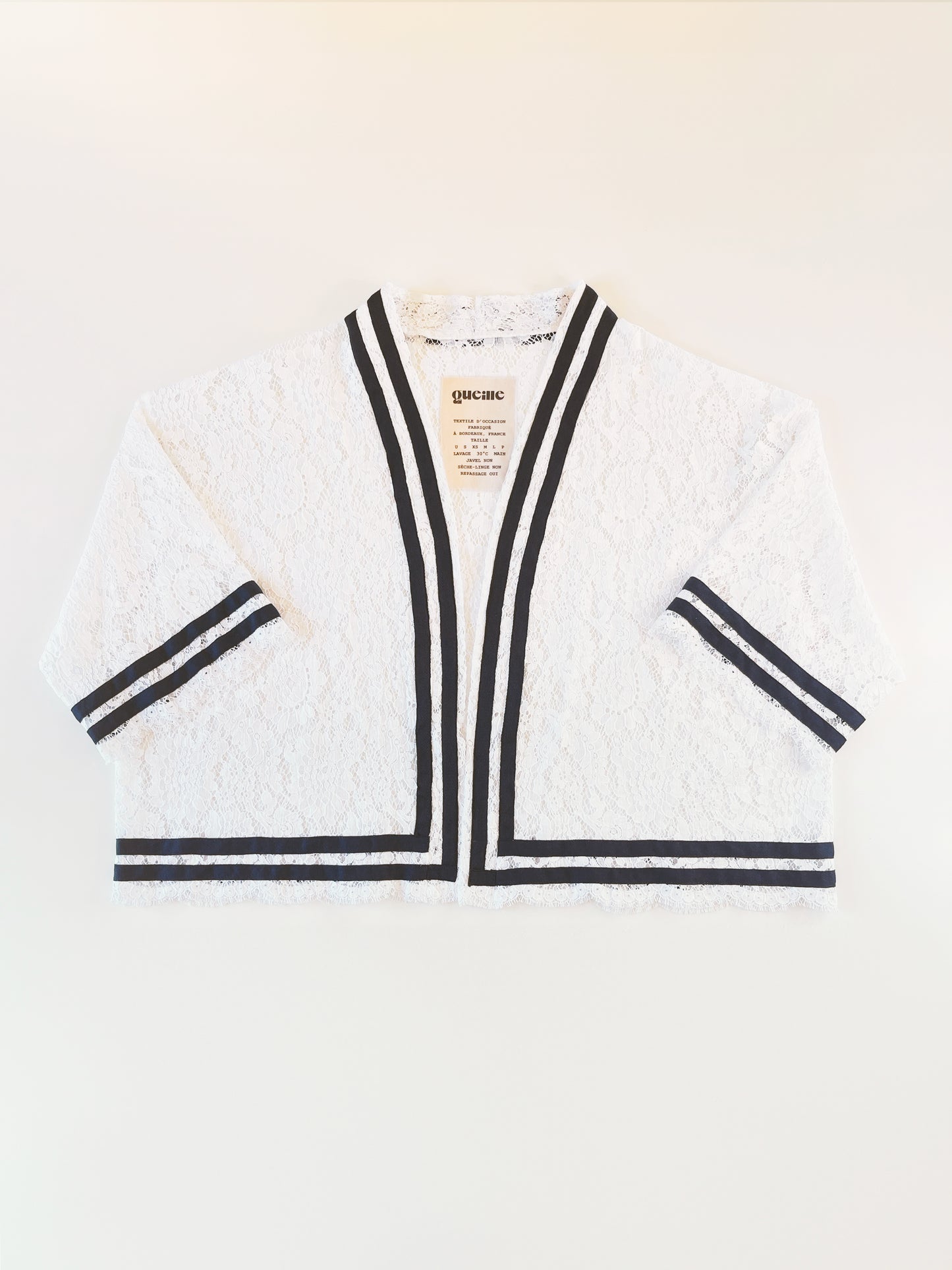 KIMONO LUË - BLANC DENTELLE