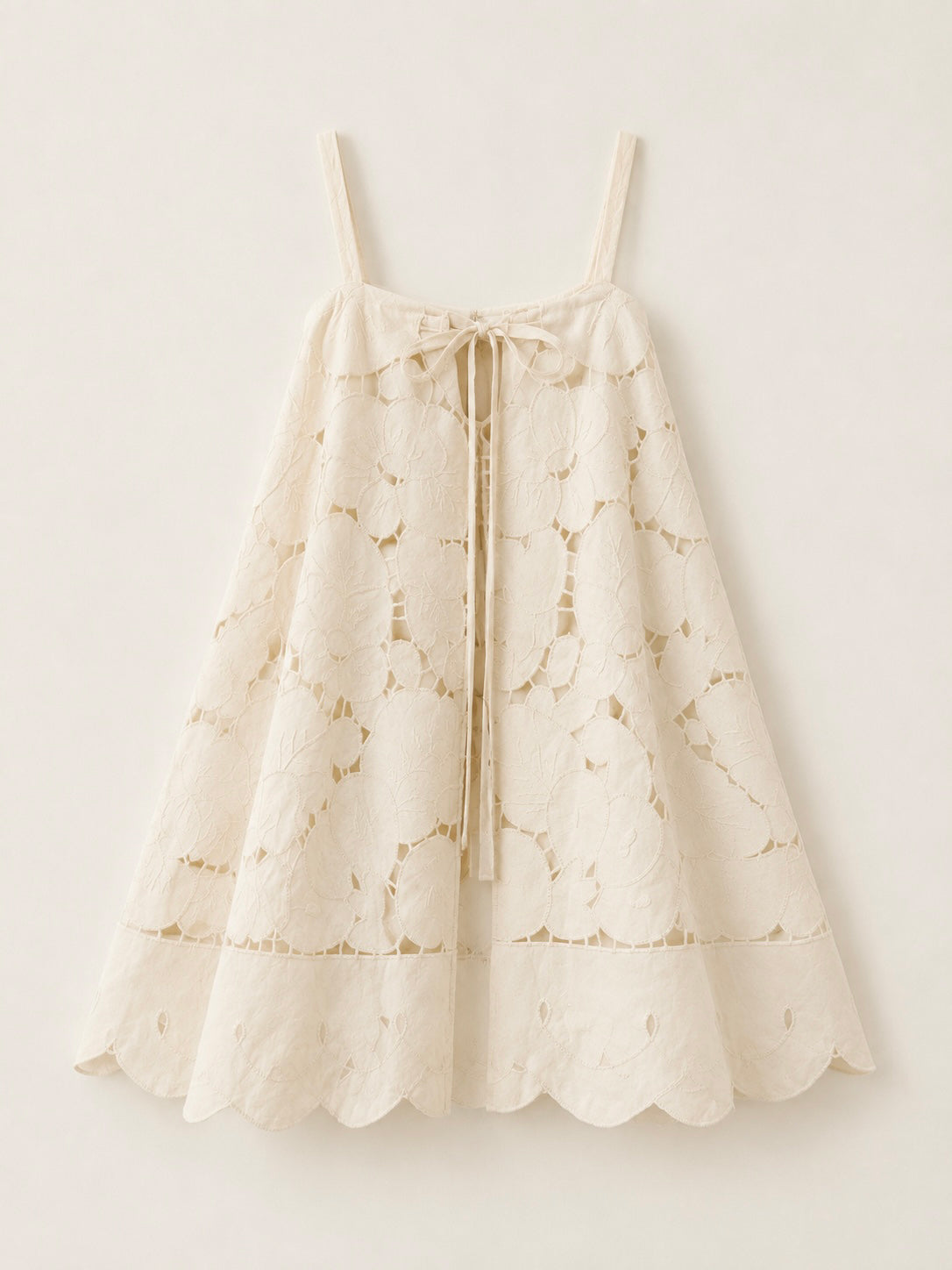 ROBE ROMAGNE - BRODERIE FLEURIE