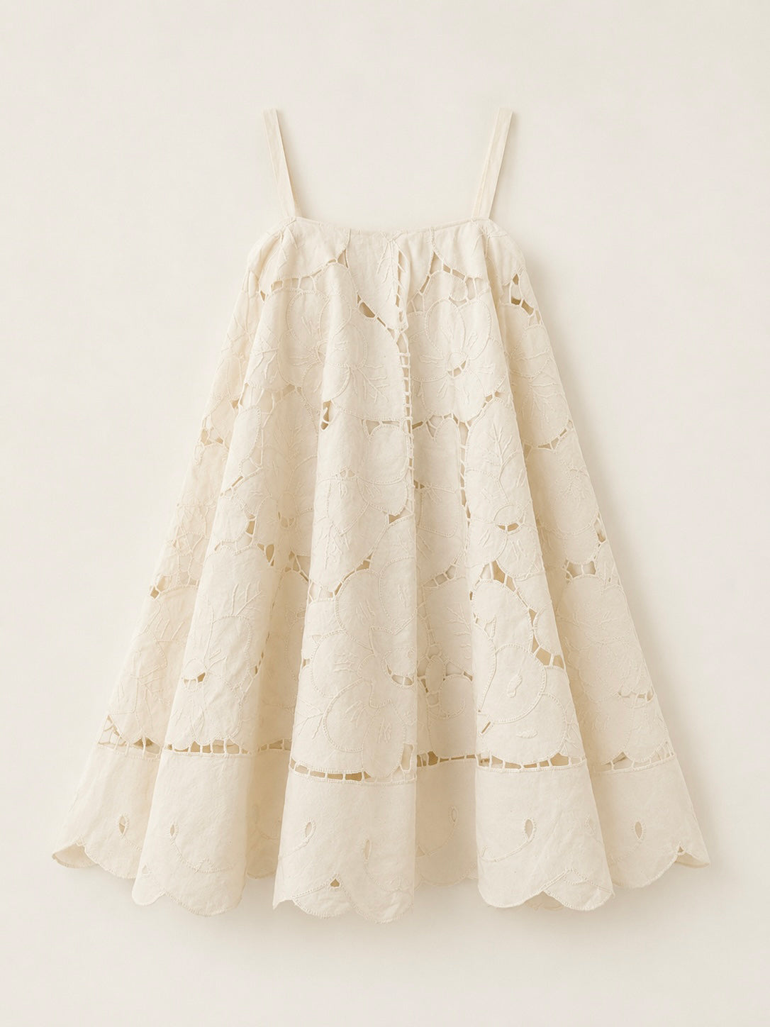 ROBE ROMAGNE - BRODERIE FLEURIE